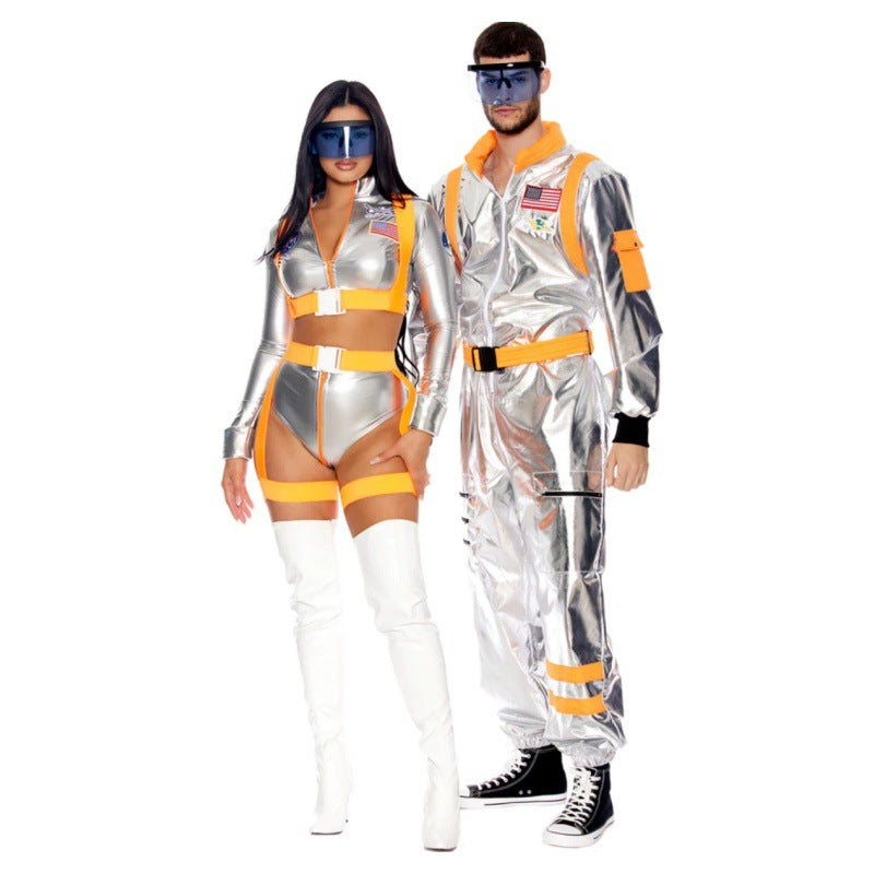 Adult Metallic Astronaut Space Costume