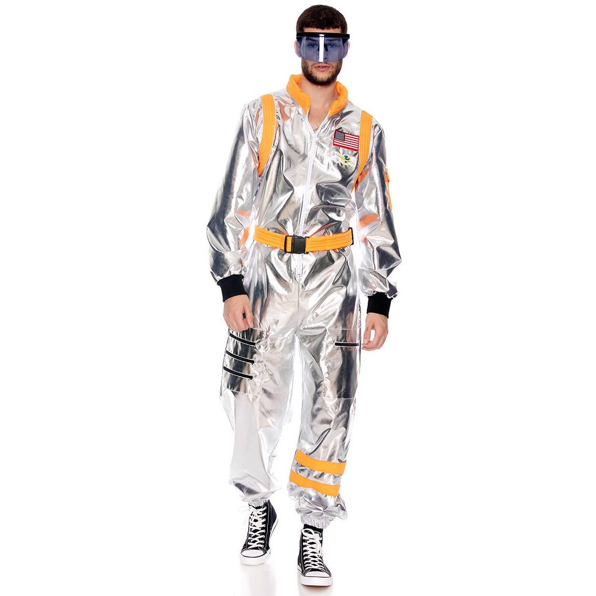 Adult Metallic Astronaut Space Costume