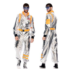 Adult Metallic Astronaut Space Costume