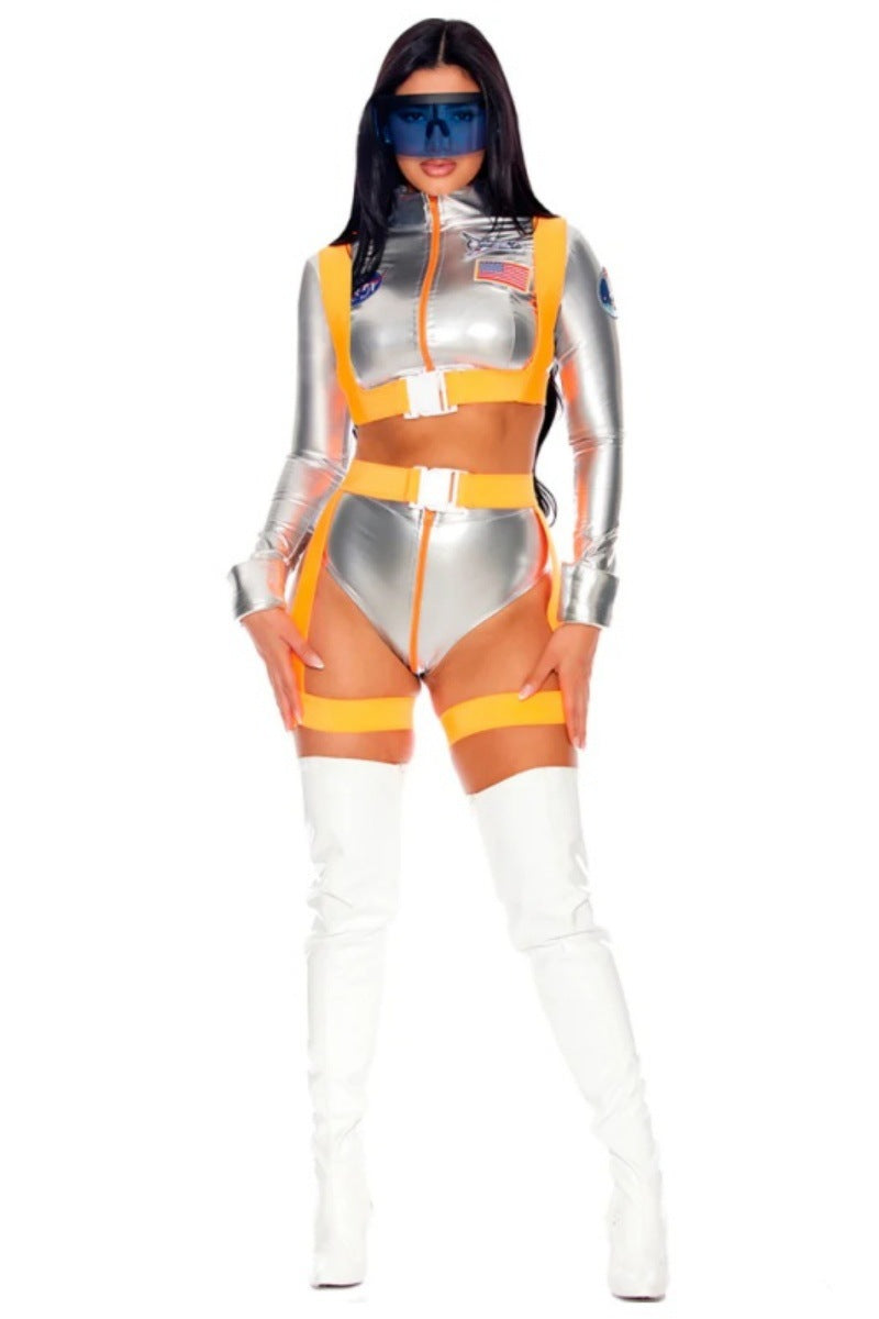 Adult Metallic Astronaut Space Costume