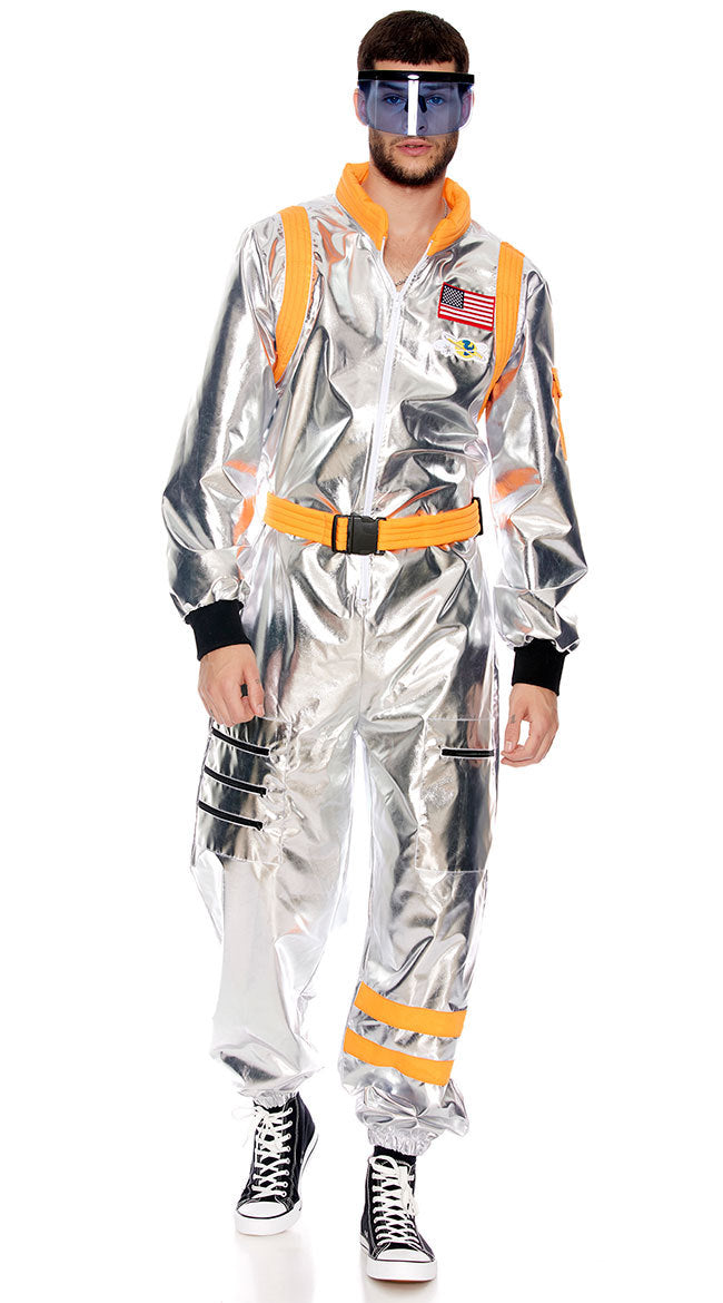 Adult Metallic Astronaut Space Costume