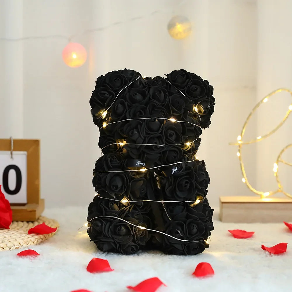 25cm Rose Teddy Bear Gift for Valentine’s and Anniversaries