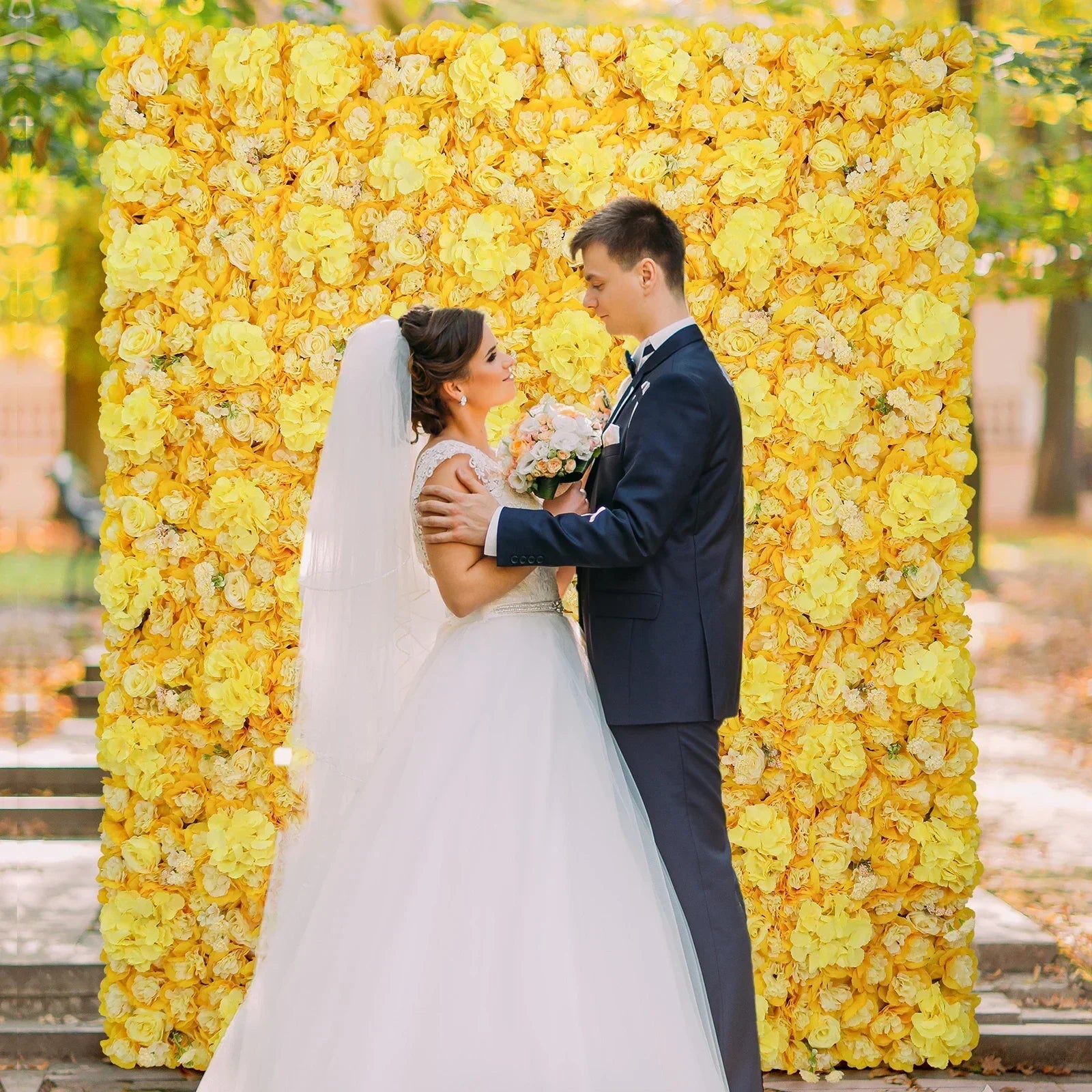 Artificial Rose Wall Panels for Wedding & Event Decor