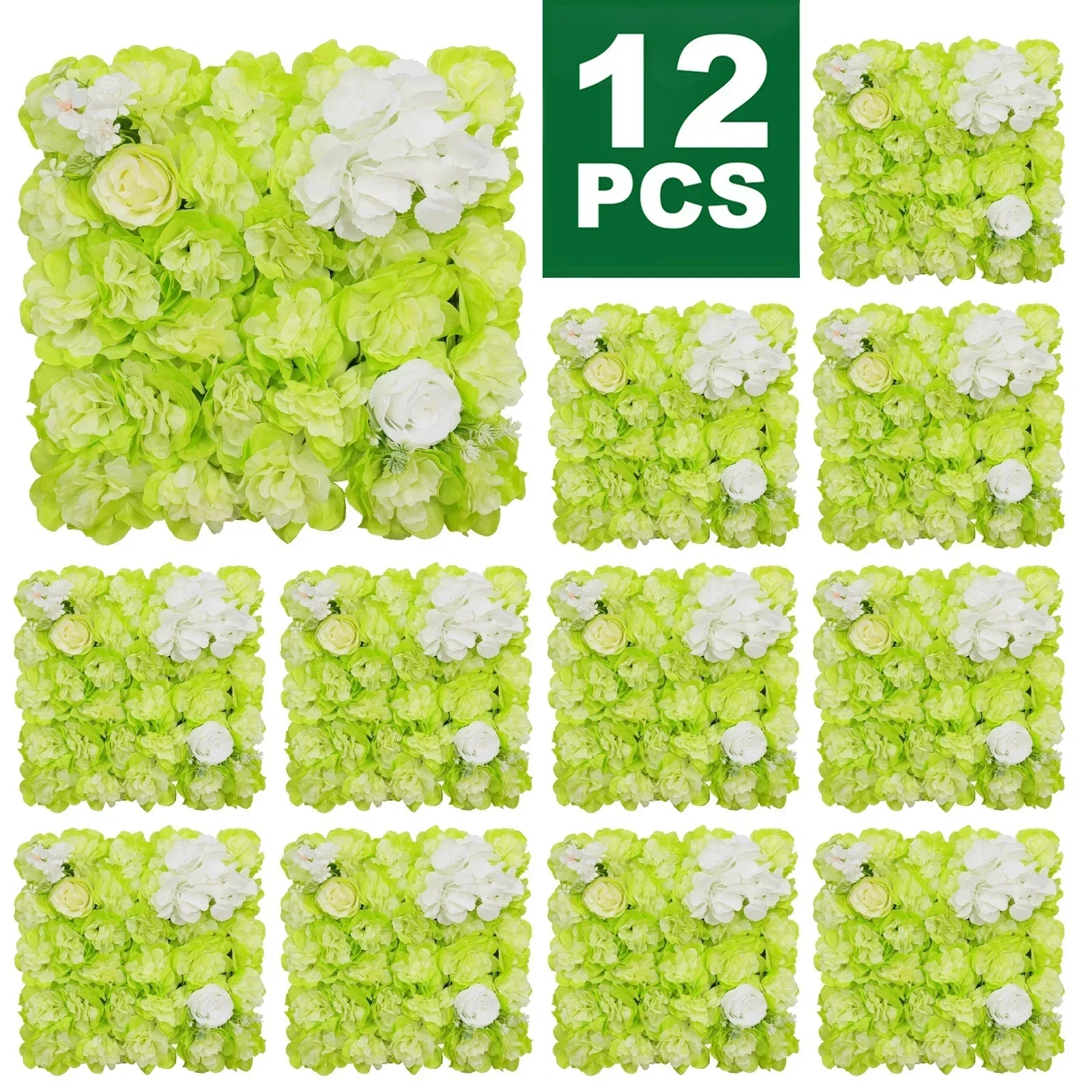 Artificial Rose Wall Panels for Wedding & Event Decor