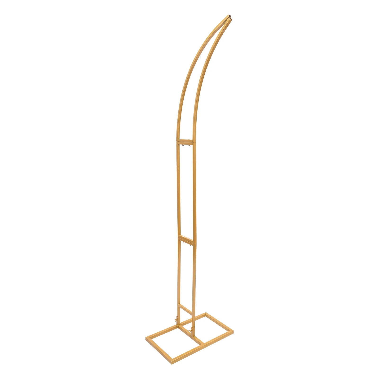 White/Gold Wedding Arch Backdrop Stand - 2.1m 2pcs Set
