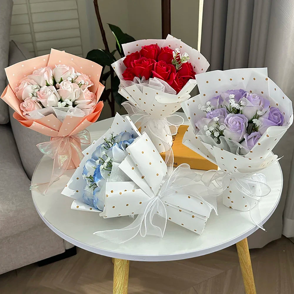 Artificial Rose Soap Bouquets for Weddings and Holidays