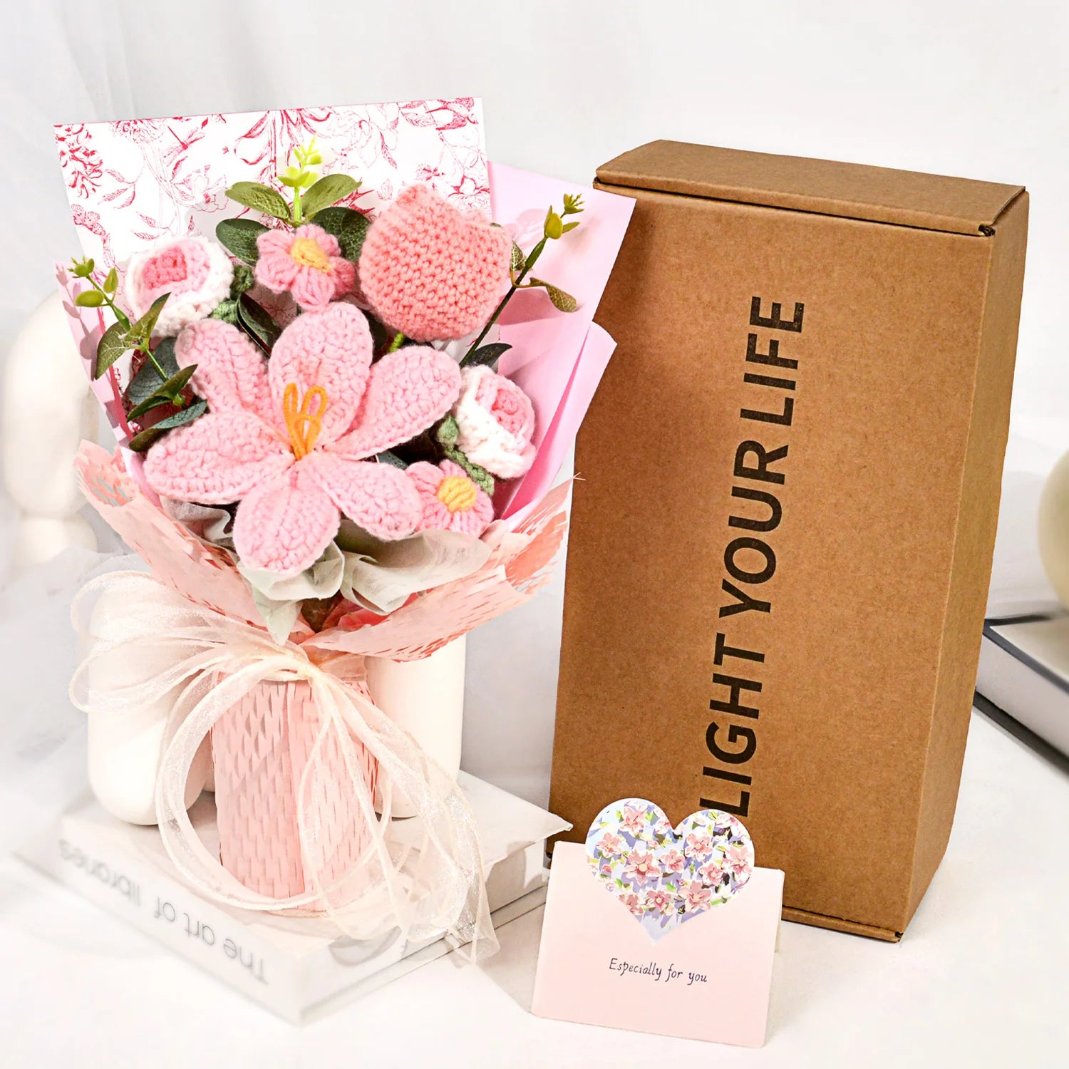 Handmade Crochet Tulip Bouquet: Ideal Gift & Home Decor