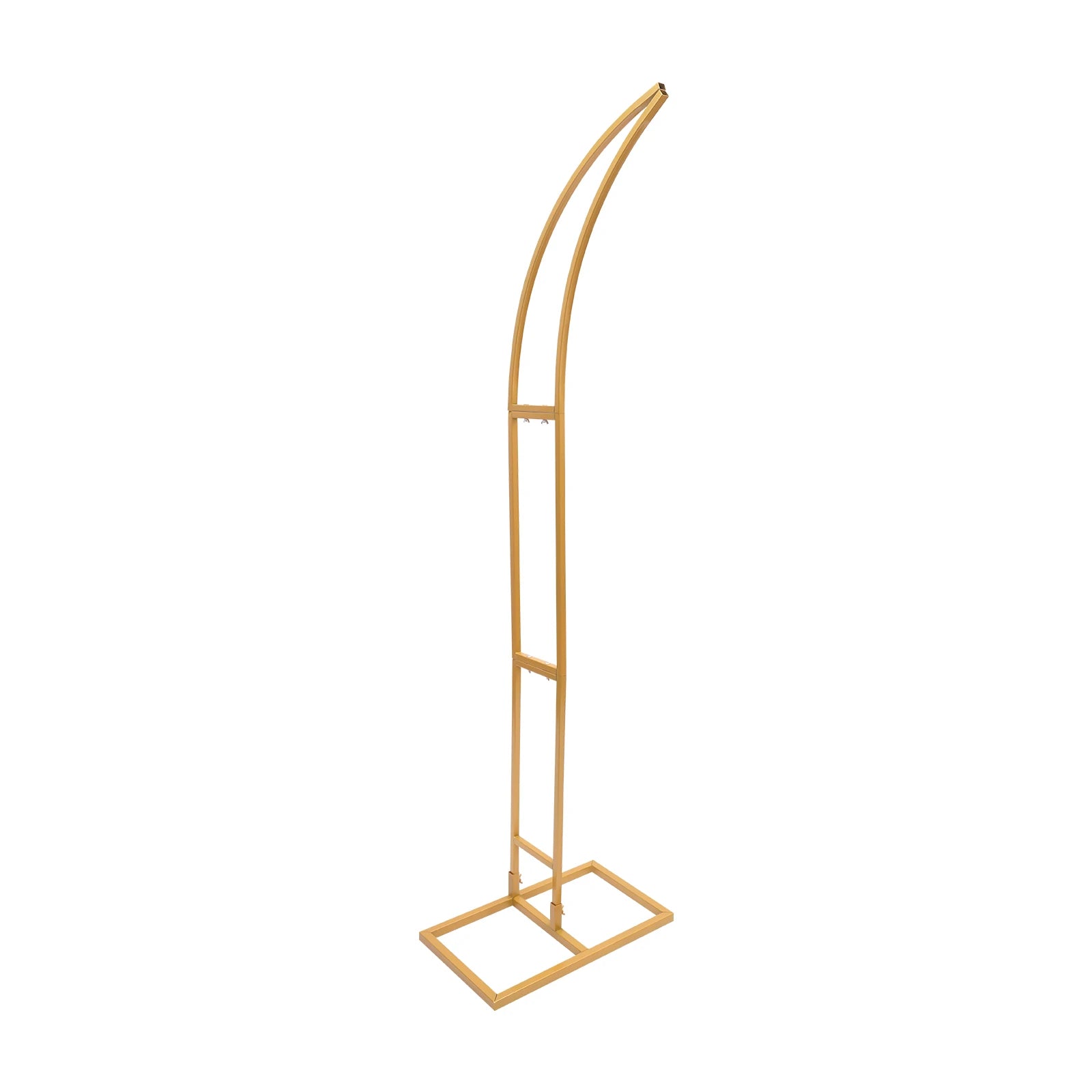 White/Gold Wedding Arch Backdrop Stand - 2.1m 2pcs Set