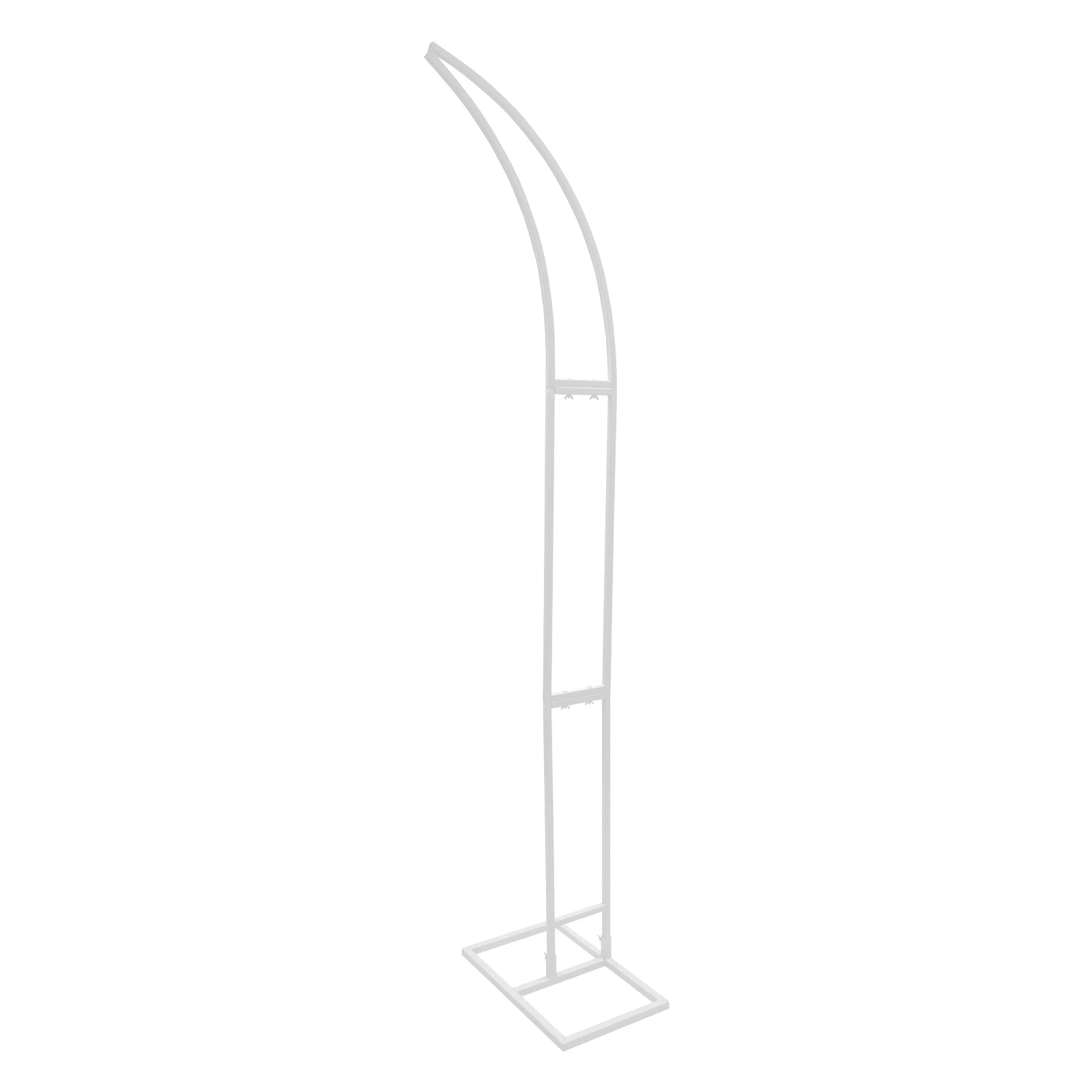 White/Gold Wedding Arch Backdrop Stand - 2.1m 2pcs Set