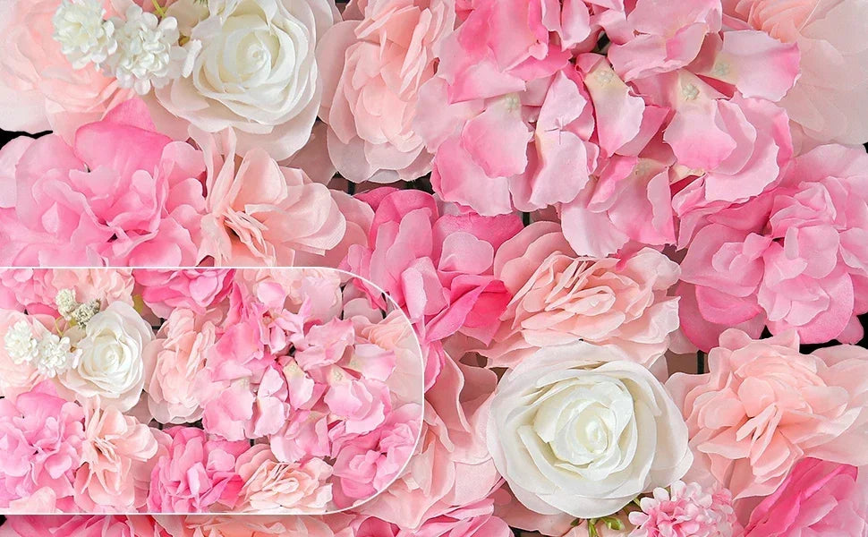 Artificial Rose Wall Panels for Wedding & Event Decor
