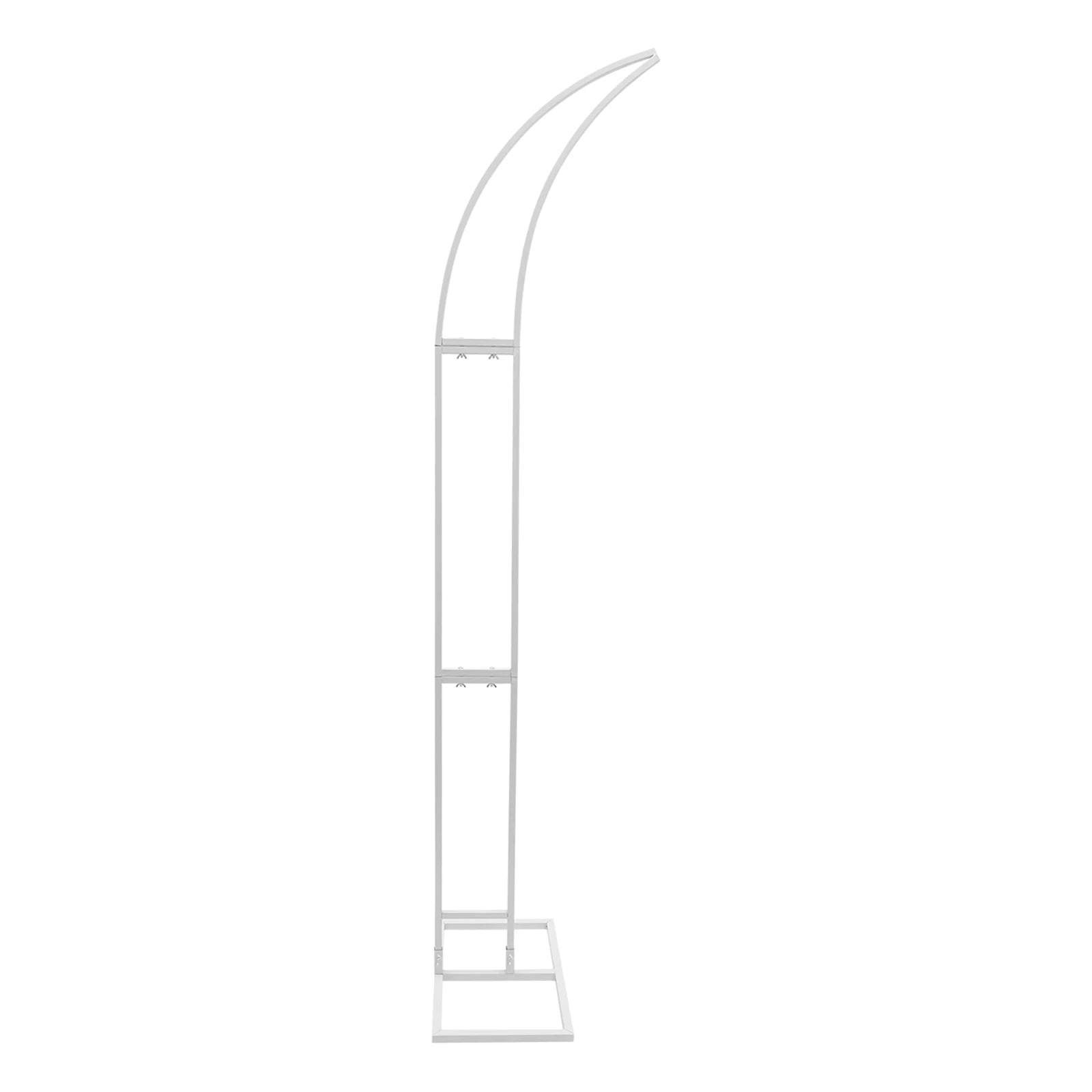 White/Gold Wedding Arch Backdrop Stand - 2.1m 2pcs Set