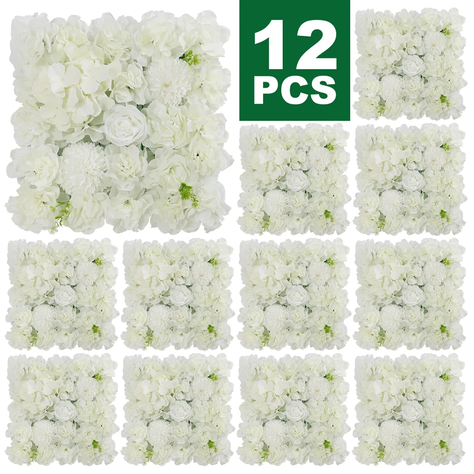 Artificial Rose Wall Panels for Wedding & Event Decor