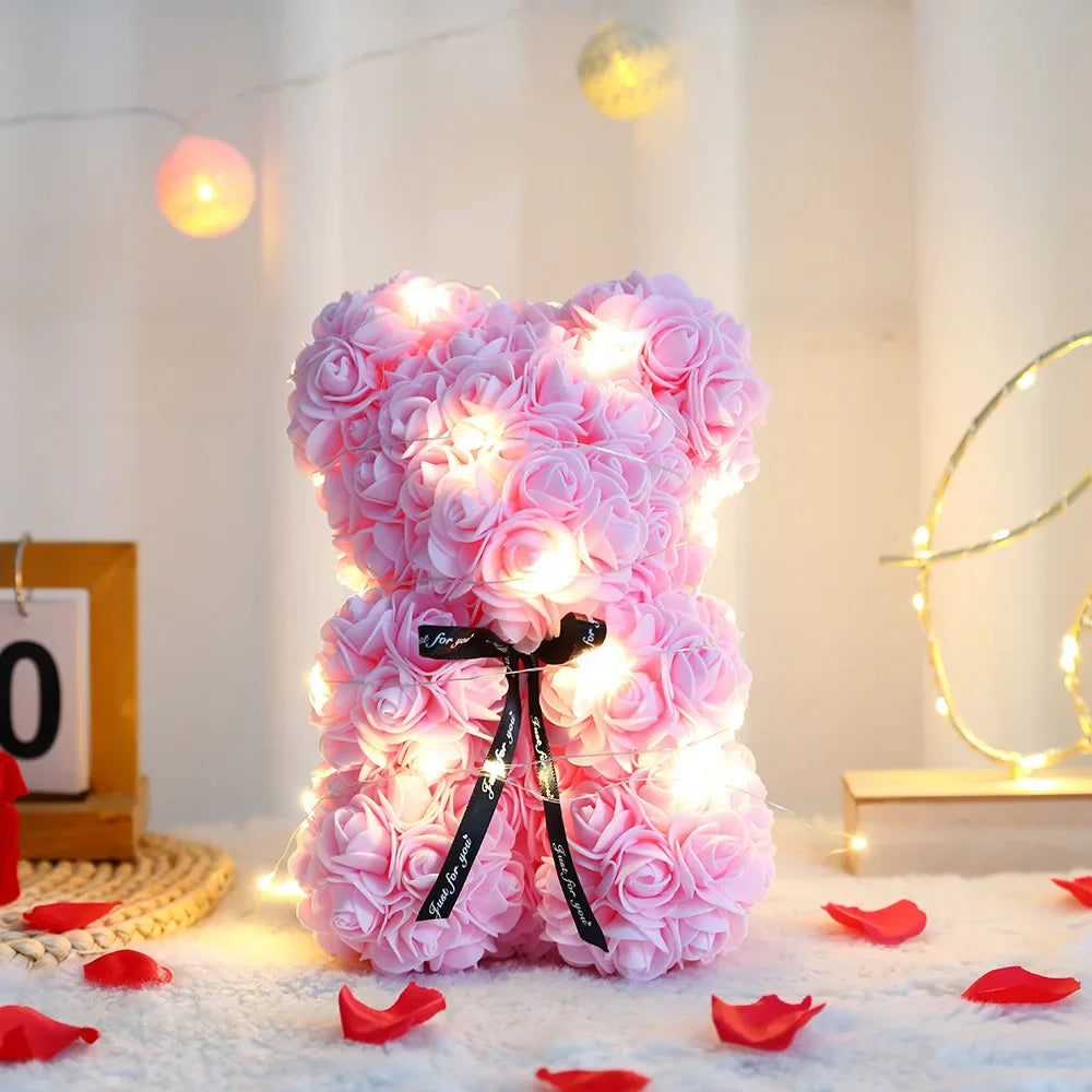25cm Rose Teddy Bear Gift for Valentine’s and Anniversaries