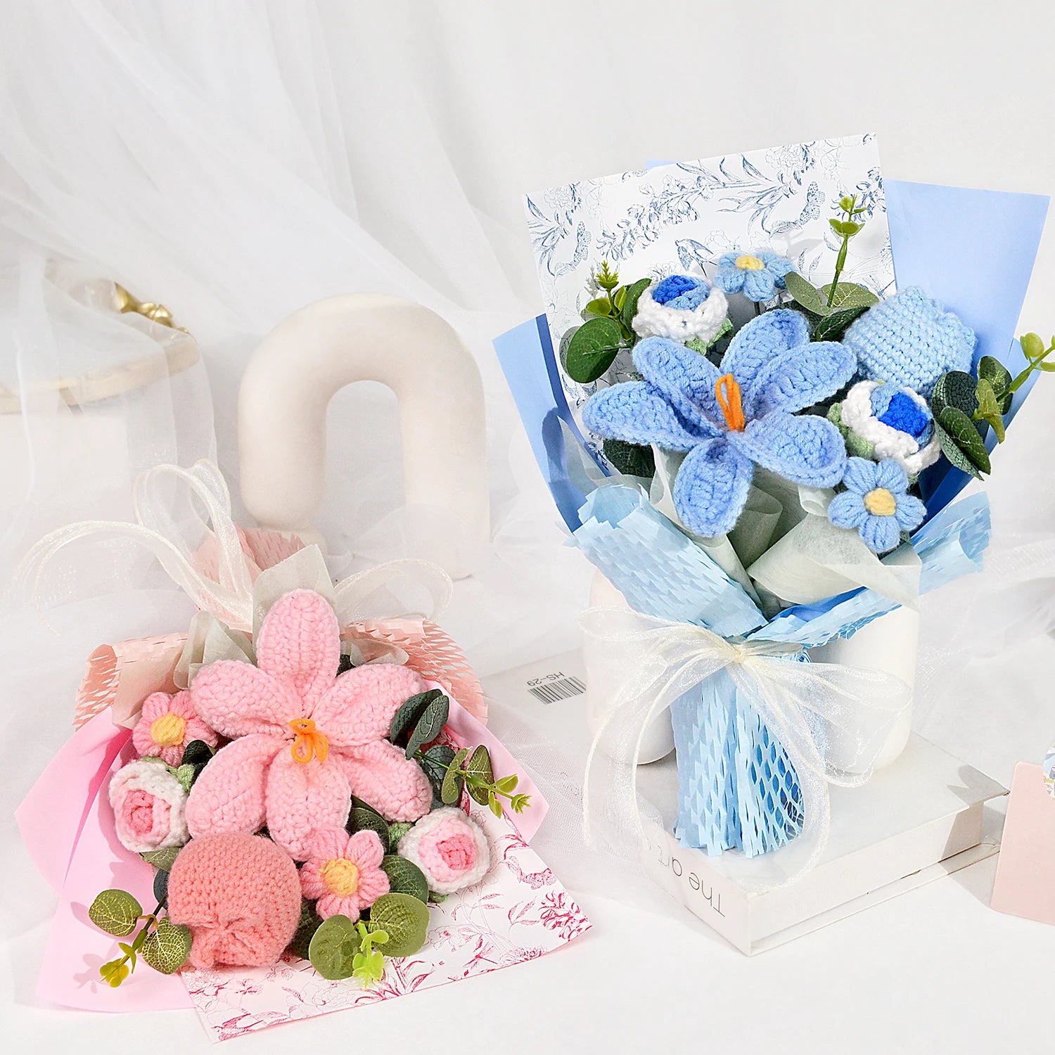 Handmade Crochet Tulip Bouquet: Ideal Gift & Home Decor