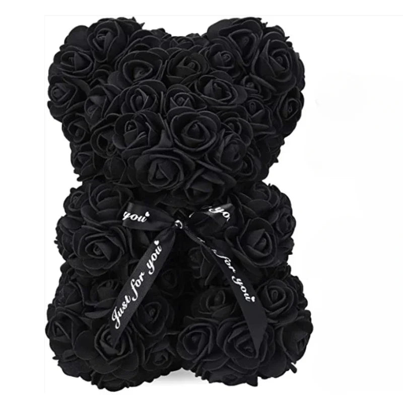 Artificial Eternal Rose Teddy Bear for Mother's Day Gifts