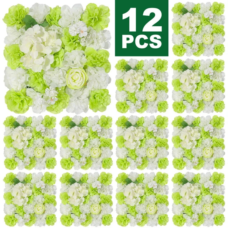 Artificial Rose Wall Panels for Wedding & Event Decor
