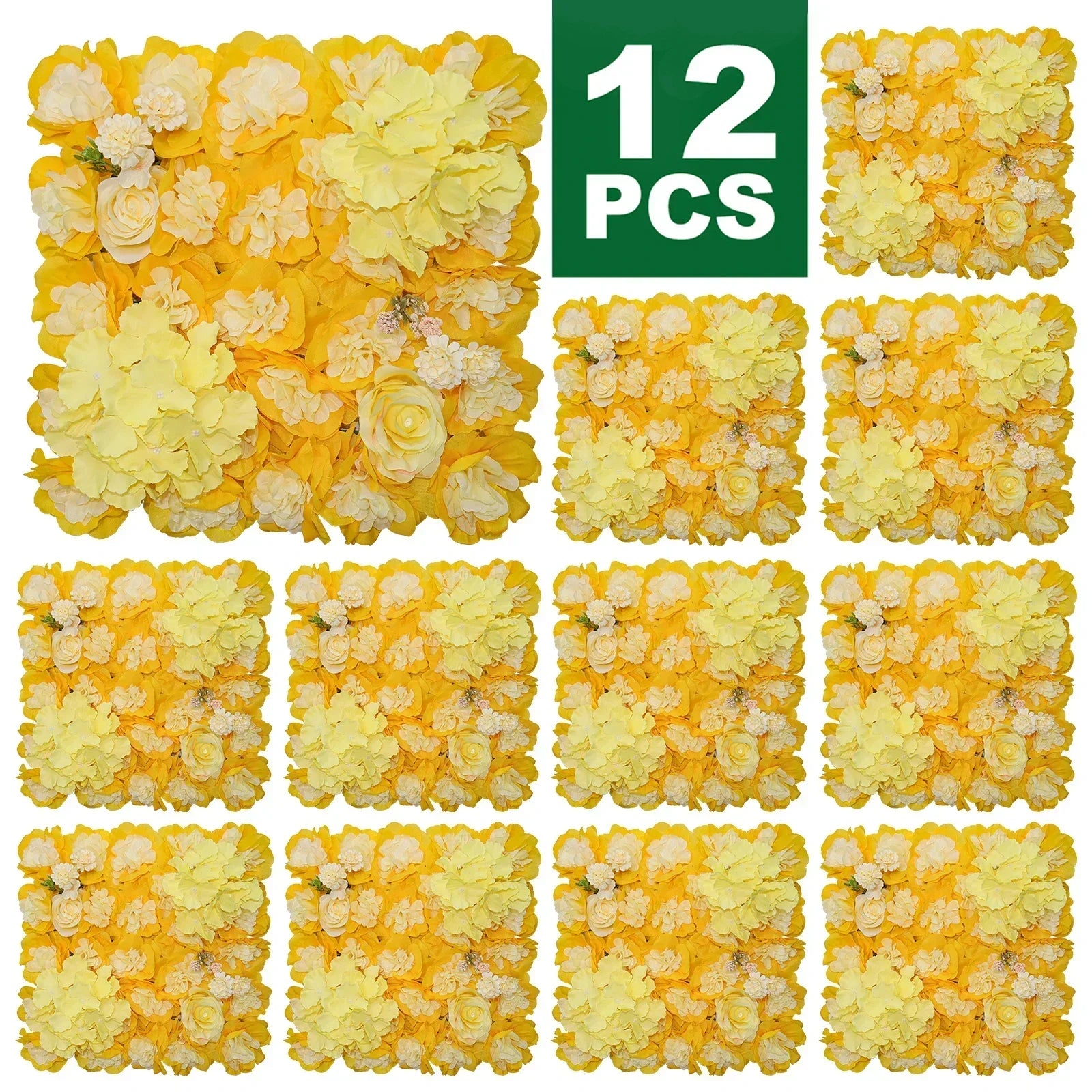 Artificial Rose Wall Panels for Wedding & Event Decor