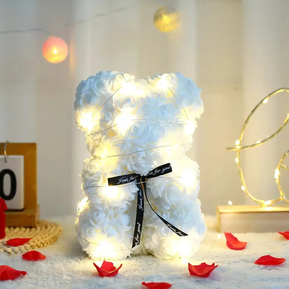 25cm Rose Teddy Bear Gift for Valentine’s and Anniversaries