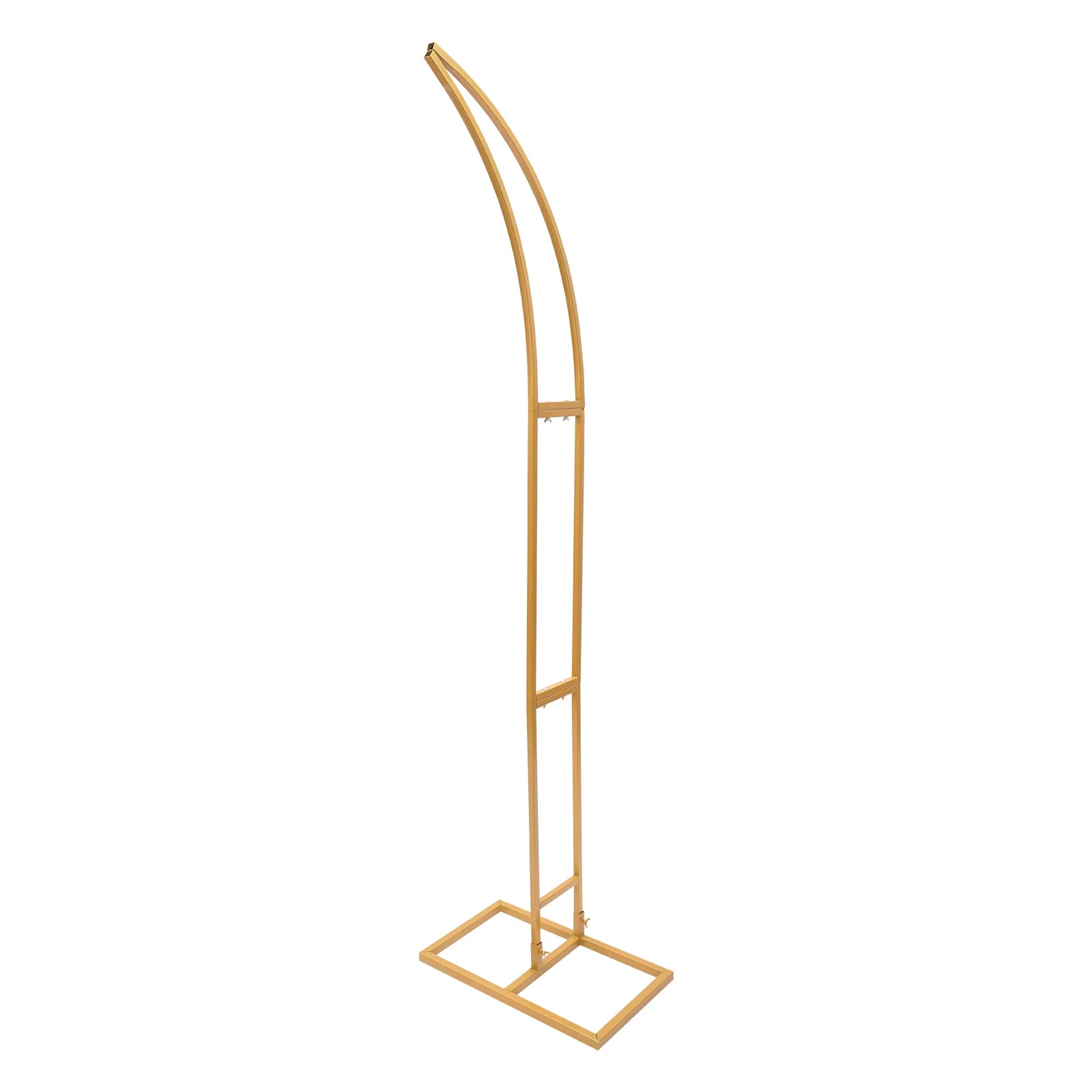 White/Gold Wedding Arch Backdrop Stand - 2.1m 2pcs Set