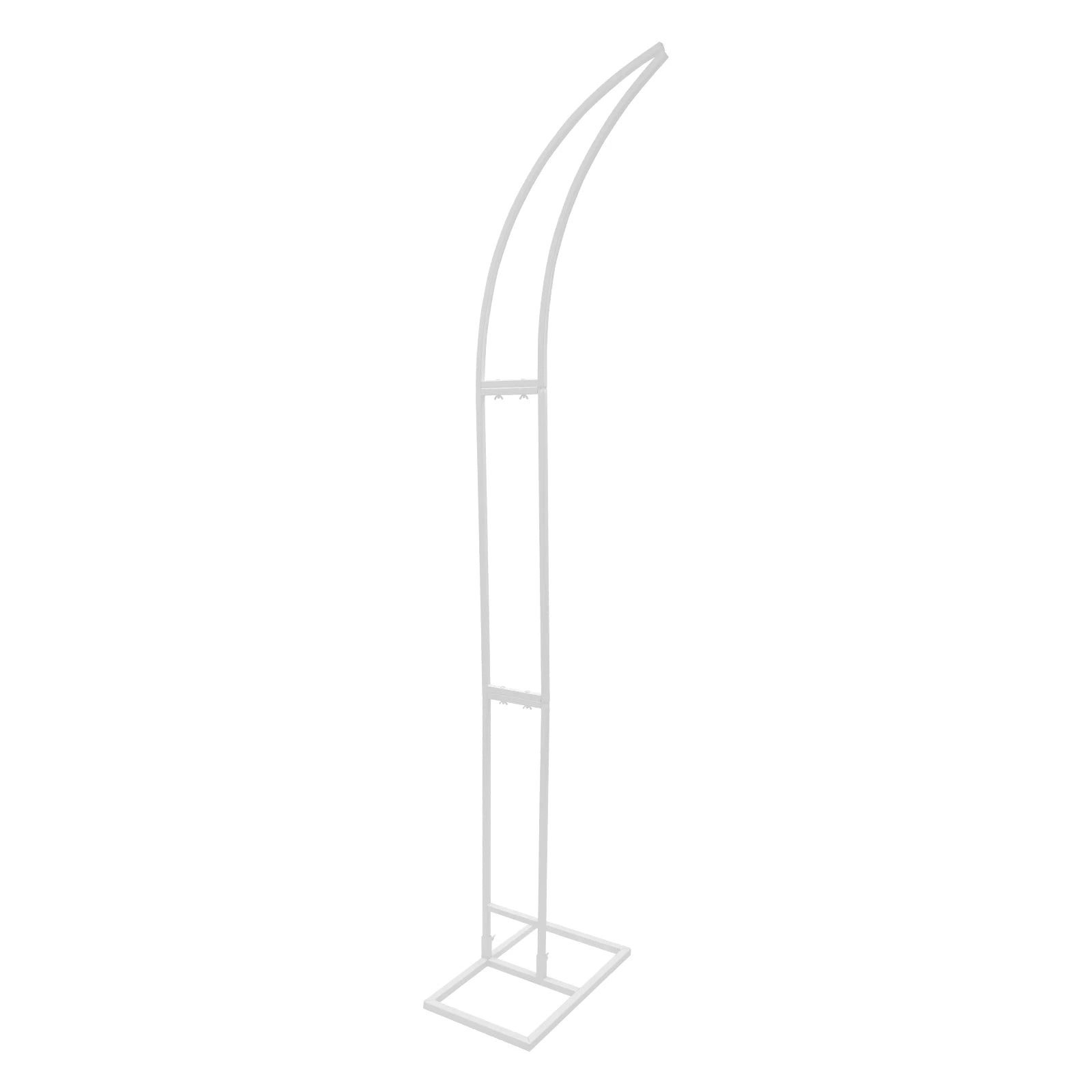 White/Gold Wedding Arch Backdrop Stand - 2.1m 2pcs Set