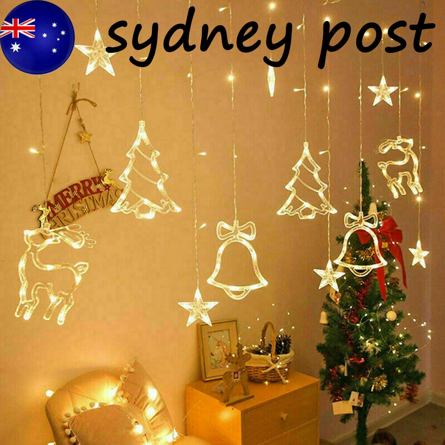 LED Fairy String Curtain Lights for Christmas & Home Decor