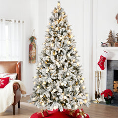 7.5ft & 8ft Mixed PVC/PE Christmas Trees with Memory Wire