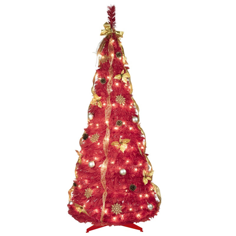 6ft Pre-Lit Christmas Tree with Decorations & Lights