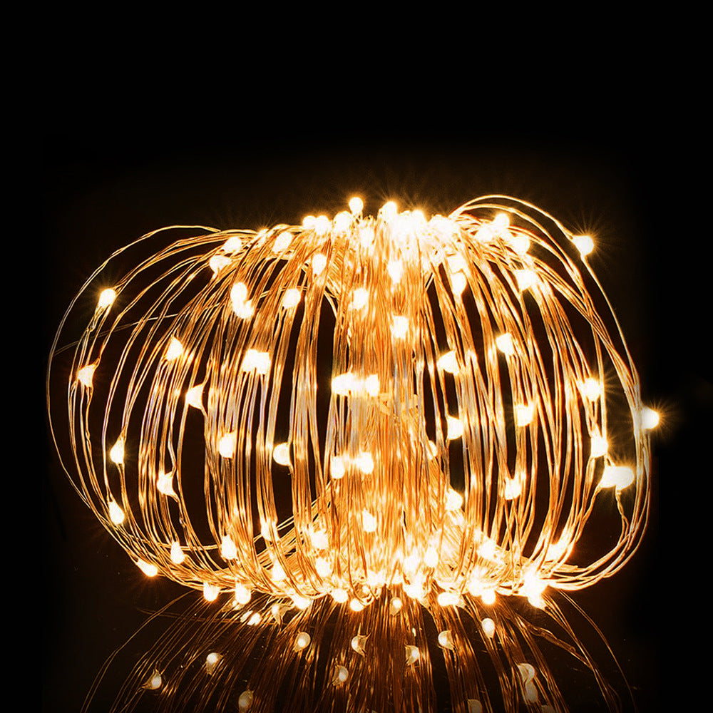 Mini LED Battery-Operated Christmas Lights - Snowflake & Deer