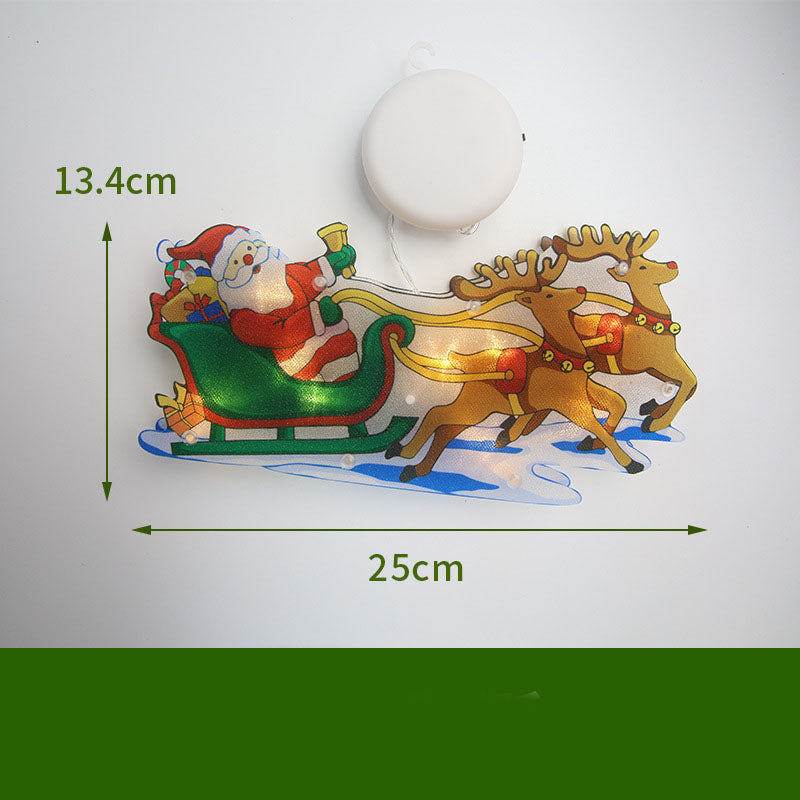 LED Suction Cup Christmas Window Lights - Festive Decor
