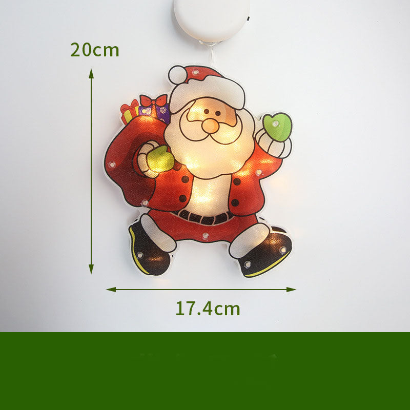 LED Suction Cup Christmas Window Lights - Festive Decor