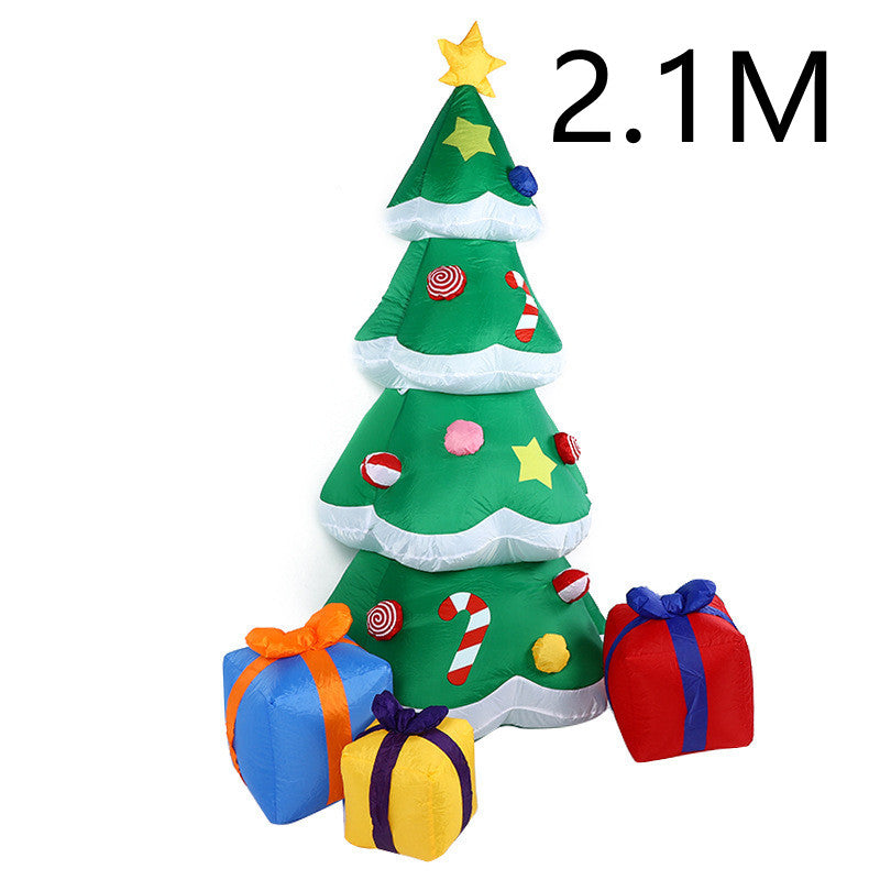 LED Christmas Inflatable Santa Snowman Tree Yard Decor