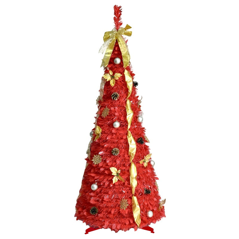 6ft Pre-Lit Christmas Tree with Decorations & Lights