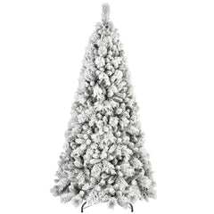 PVC Flocked Christmas Tree: 4ft to 9ft Decoration Options