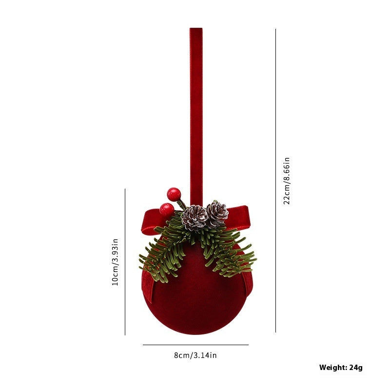 Scandinavian Flocking Christmas Tree and Home Décor Ornaments