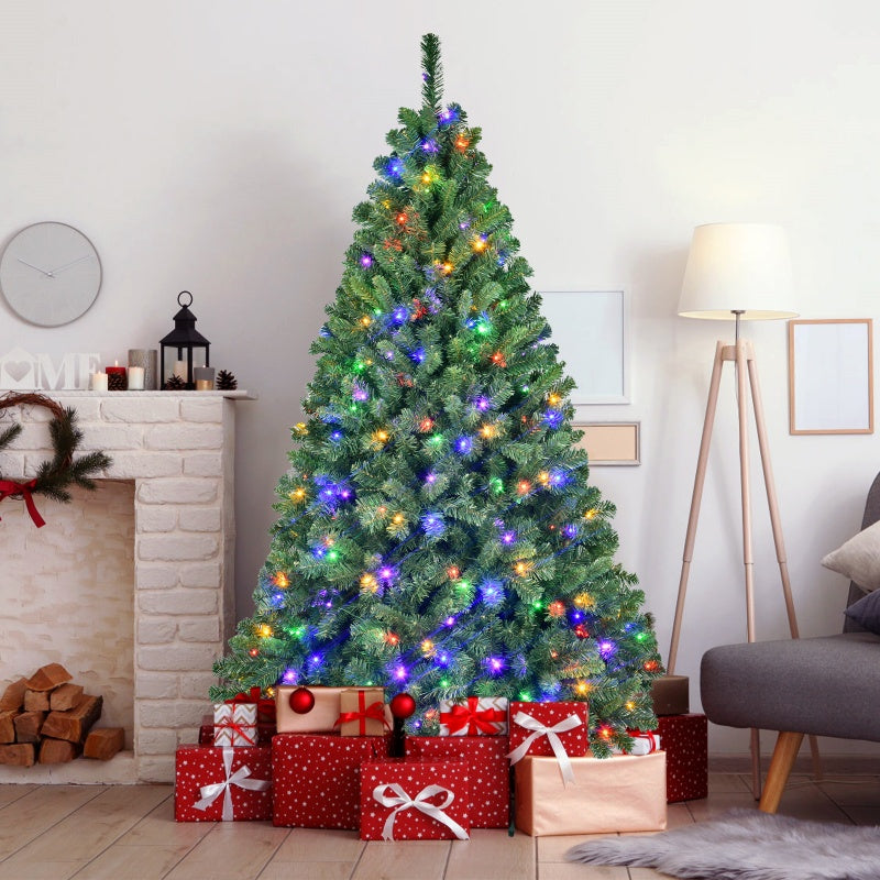 6ft & 7ft PVC Christmas Trees with Wifi Lights & Decorations