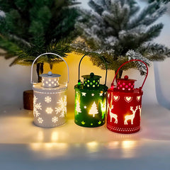Nordic Style LED Christmas Candle Lanterns - Festive Decor