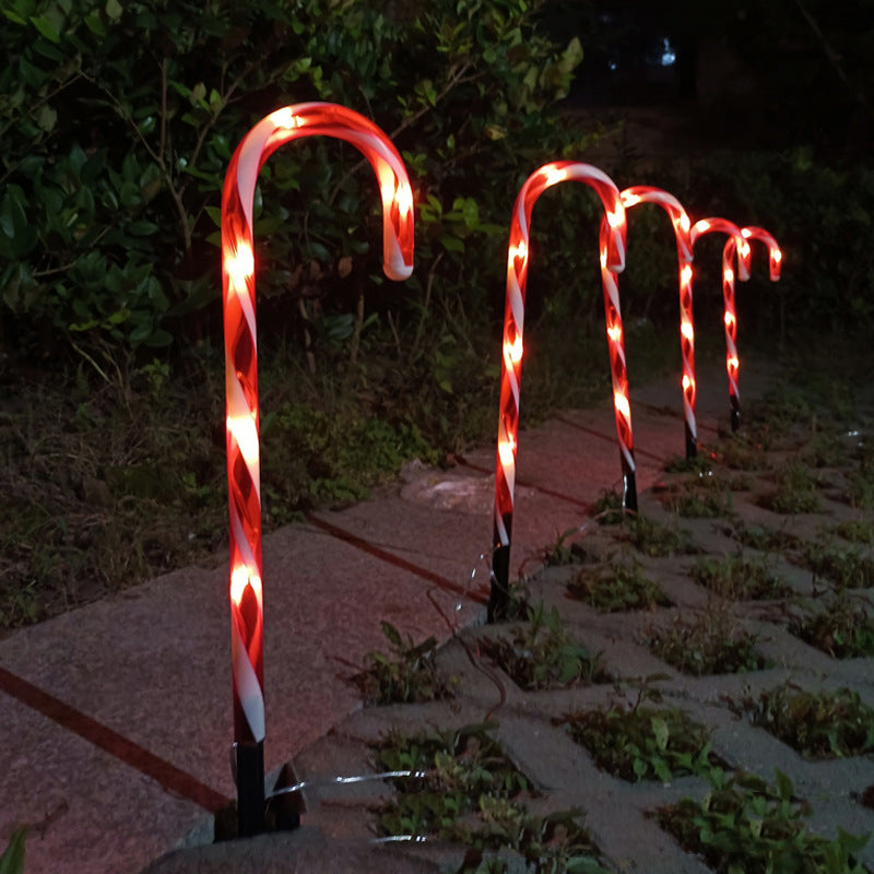 Solar Cane String Lights for Christmas Decorations 47CM