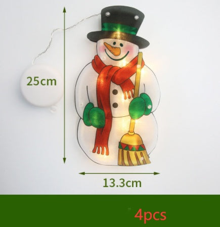 LED Suction Cup Christmas Window Lights - Festive Decor