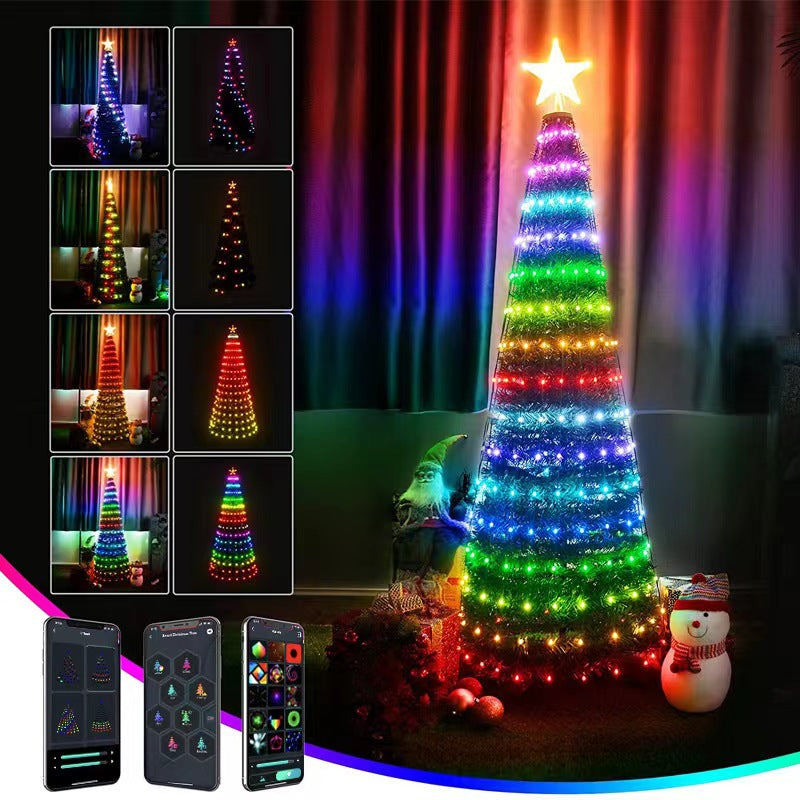 Smart App-Controlled Christmas Light String Decorations
