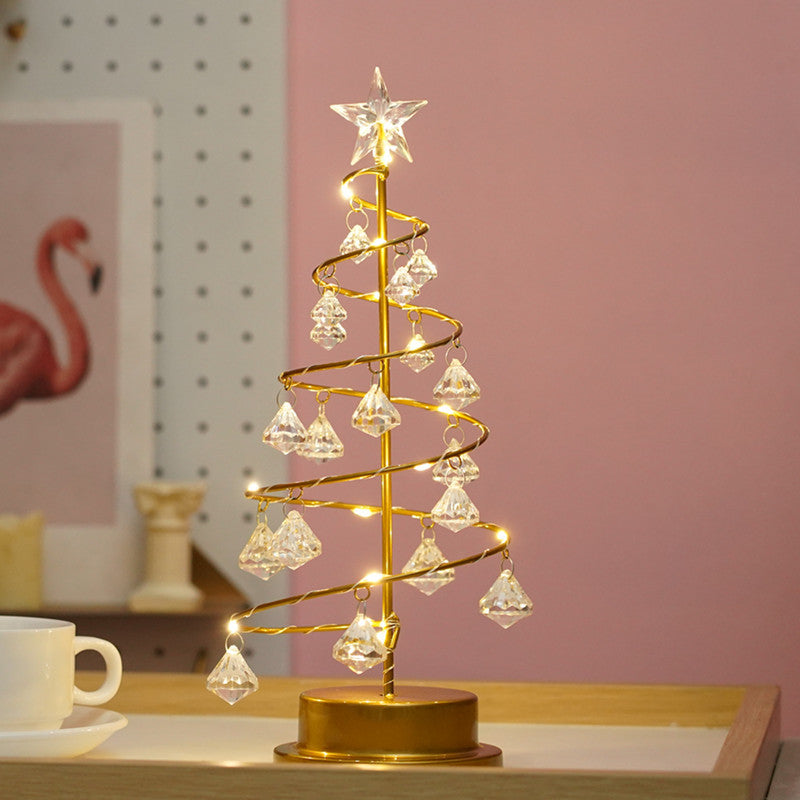 Crystal LED Christmas Tree Fairy Lights - Battery Operated