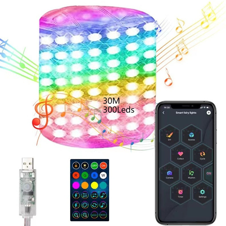 Smart App-Controlled Christmas Light String Decorations