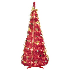 6ft Pre-Lit Christmas Tree with Decorations & Lights