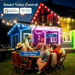 101FT Smart Outdoor RGB Lights - Waterproof & Alexa Compatible