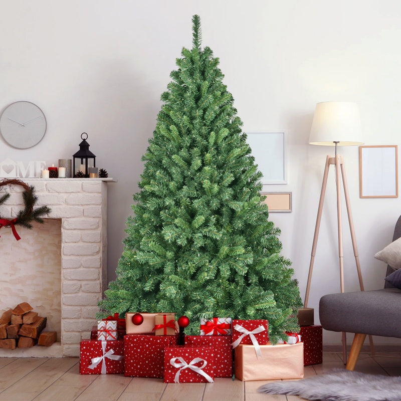 6ft & 7ft PVC Christmas Trees with Wifi Lights & Decorations