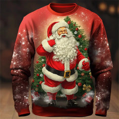 Fashion Hipster 3D Ugly Christmas Sweater Pullover