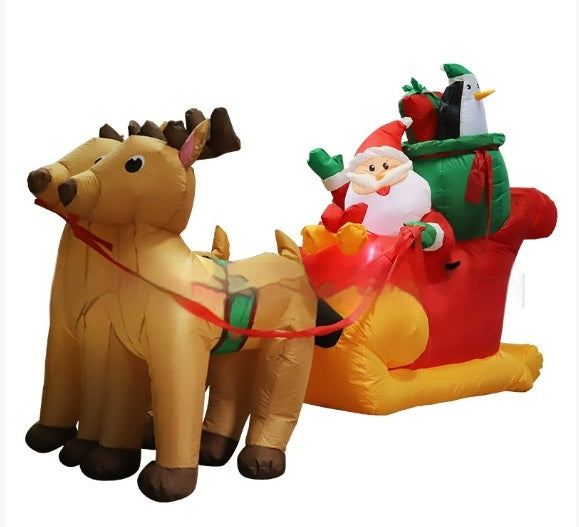 LED Christmas Inflatable Santa Snowman Tree Yard Decor