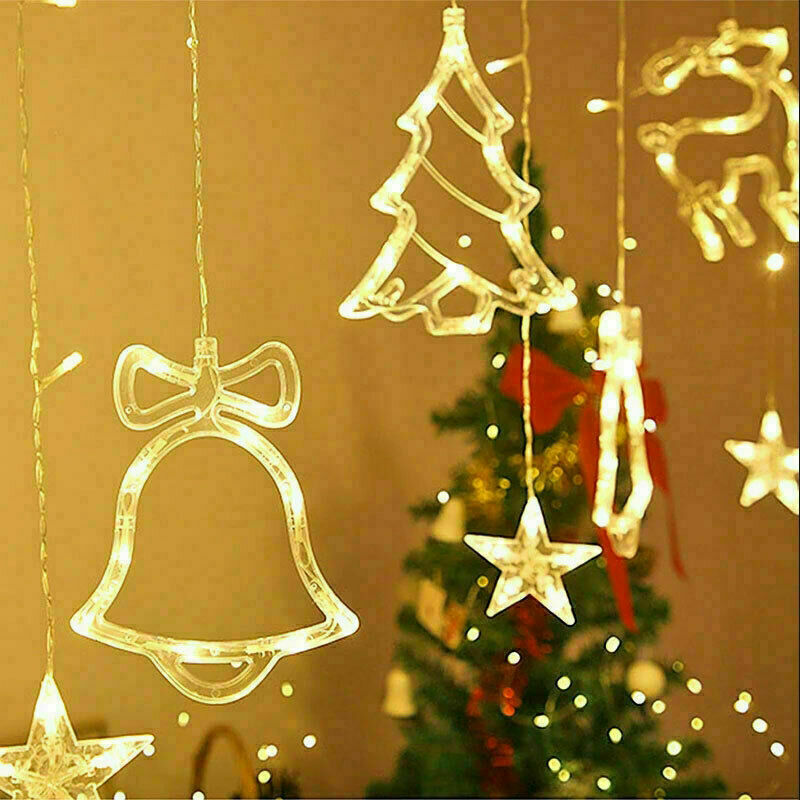 LED Fairy String Curtain Lights for Christmas & Home Decor