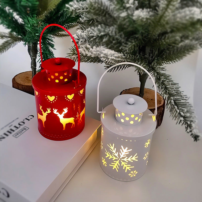 Nordic Style LED Christmas Candle Lanterns - Festive Decor