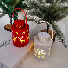 Nordic Style LED Christmas Candle Lanterns - Festive Decor