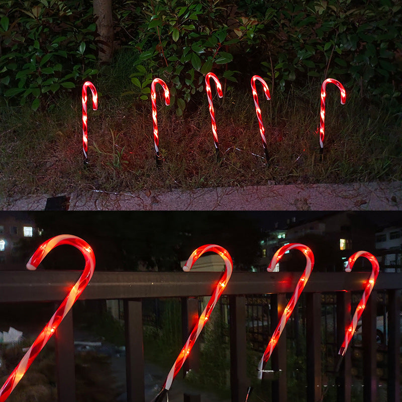 Solar Cane String Lights for Christmas Decorations 47CM